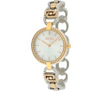 Liu Jo Identity Glare TLJ2352 Reloj de mujer de acero bicolor con correa cubierta de cristal, plateado, Moderno