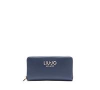 Liu Jo Jeans Cartera Caliwen con cremallera y logotipo central Marrón, Dress Blue (94024), Talla única, Carteras