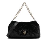 Liu Jo Icon M Bolso de hombro negro, polyester, mujer
