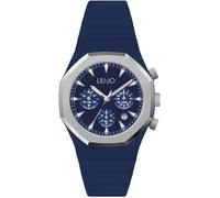 Liu Jo Man Yatch Chrono TLJ2379 Reloj cronógrafo para hombre con caja de resina azul y correa de silicona, turquesa, Moderno