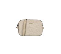 Liu Jo Manhattan - Bolso bandolera M, neutro, logotipo All Over en relieve, 23 x 16 x 8 cm, correa ajustable