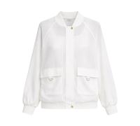 Liu Jo - Mesh Bomber Jacket - Jackets - Mujer - Blanco - M -