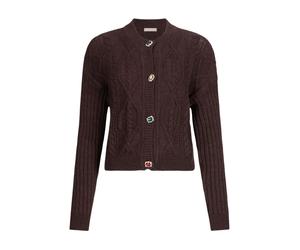 Liu Jo - Mf 5423 Ms 040 X0385 Cárdigan - Knitwear - Mujer - Marrón - L -