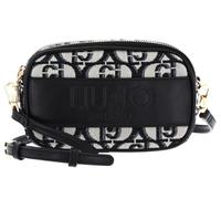 Liu Jo Milano Bolso Bandolera, Diseño Monograma en Negro y Gris, Cierre con Cremallera