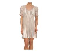 Liu Jo - Minivestido de punto con cuello en V - Dresses - Mujer - Beige - S -