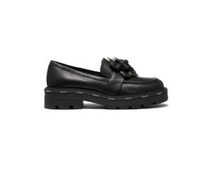 Liu Jo - Mocasín de Cuero Negro Estilo Chic - Shoes - Mujer - Negro - 37 EU -