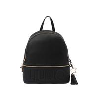 Liu Jo Logo Mochila negro, imitación de cuero, mujer, 8L