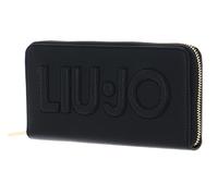 LIU JO monedero Logo Zip Around Wallet XL Nero