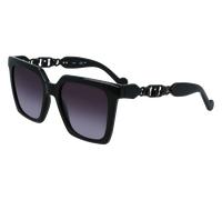 Liu Jo Mujer LJ779S 001 Gafas de sol Inyectado Negro Gris Cuadrada Normal Sombreado