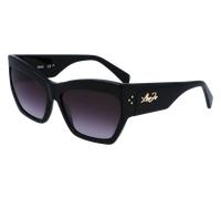 Liu Jo Mujer LJ785S 001 Gafas de sol Acetato Negro Gris Cuadrada Normal Sombreado