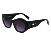 Liu Jo Mujer LJ786S 001 Gafas de sol Acetato Negro Redonda Normal Sombreado