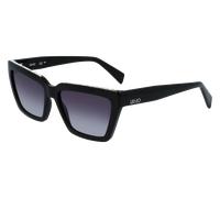 Liu Jo Mujer LJ793SR 001 Gafas de sol Bio-inyección Negro Cuadrada Normal Sombreado