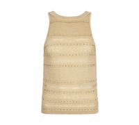 Liu Jo - Openwork Knit Top - Tops - Mujer - Amarillo - S -