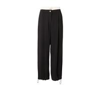 Liu Jo Pantalón plisado negro / blanco 38 negro / blanco