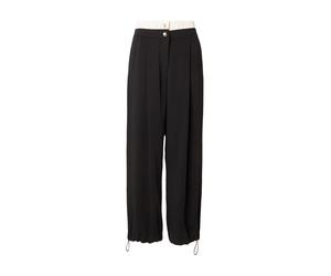 Liu Jo Pantalón plisado negro / blanco 40 negro / blanco