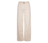 Liu Jo- Pantalones Chino de Satén- Trousers- Mujer- Blanco- W27- Pantalones Chino de Satén
