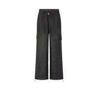 Liu Jo - Pantalones Cargo de Malla - Trousers - Mujer - Negro - S -
