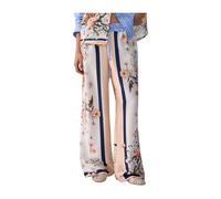 Liu Jo - Pantalones Palazzo con Estampado Floral - Trousers - Mujer - Multicolor - XL -