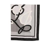 Liu Jo - Pañuelo Cuadrado con Logo Estampado - Accessories - Mujer - Negro - ONE SIZE -