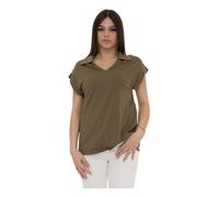 Liu Jo - Polo Cuello en V 100% Algodón - Blouses & Shirts - Mujer - Verde - L -
