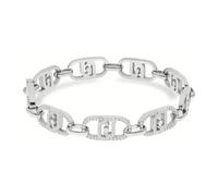 Liu Jo - Pulsera de logo de plata y circonita - Accessories - Mujer - Gris - ONE SIZE -