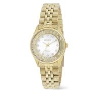 Liu Jo - Reloj elegante de cuarzo para mujer - Dancing Elvy TLJ2660 - Reloj con cristales en la esfera y correa de acero laminado dorado