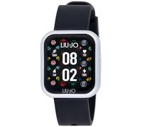 LIU Jo Reloj Unisex Smartwatch Voice Mini Silver Correa Negro