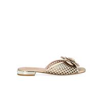 Liu Jo SA2039 EX014 D - Chanclas perforadas para mujer, color oro, dorado, 36 EU