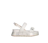 Liu Jo - Sandalia de plataforma con piedras de joyería - Shoes - Mujer - Beige - 38 EU -