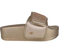 LIU.JO Sandalias Plataforma para Mujer, Doradas, con Pedrería Brillante, Suela Gruesa, Estilo Casual (Rosa, Sistema tallas calzado EU, Adulto, Números, mediano, 40)