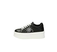Liu Jo Selma 04 - Zapatillas de plataforma con perlas para mujer, Negro , 39 EU