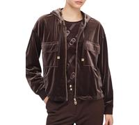 Liu Jo - Sudadera con Capucha de Chenilla - Sweatshirts & Hoodies - Mujer - Marrón - S -