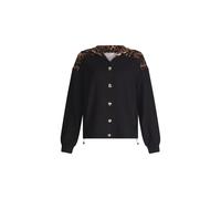 Liu Jo Sudadera con cremallera 'Better' marrón / negro M marrón / negro