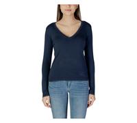 Liu Jo - Sudadera de punto con cuello en V - Knitwear - Mujer - Azul - XL -
