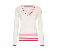 Liu Jo - Suéter de Cuello en V - Knitwear - Mujer - Blanco - M -