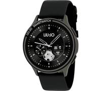 LIU JO SWLJ073 Reloj Inteligente para Hombre Voice Man IP67 Negro con Correa de Silicona, clasificación de impermeabilidad: IP67 máximo de 30 Minutos, diámetro de la Caja: 44 mm