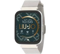 LIU JO SWLJ081 - Reloj Inteligente para Mujer con Correa de Acero Inoxidable, Resistente al Agua: IP67 máximo de 30 Minutos, diámetro de la Caja: 43 mm