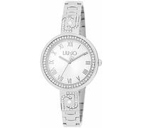 LIU Jo TLJ1912 - Reloj analógico de Cuarzo para Mujer con Correa de Acero Inoxidable, Color Plateado
