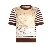 Liu Jo - Top con insertos en twill estampado - Knitwear - Mujer - Multicolor - M -