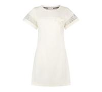 Liu Jo Vestido Corto con Detalles de Encaje TA6236, Blanco (White Milk), S