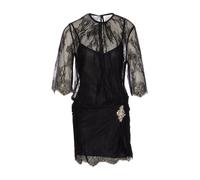 Liu Jo - Vestido Corto de Encaje Chantilly - Dresses - Mujer - Negro - M -