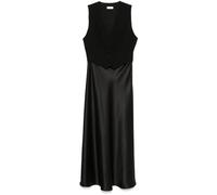 Liu Jo - Vestido Largo con Chaleco Incorporado - Dresses - Mujer - Negro - 2XL -