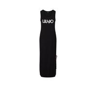 Liu Jo Vestido de mujer largo jersey negro/animal ES26LJ54 VA6215 JS360 Y9908 (IT, texto, S, regular, regular, negro)