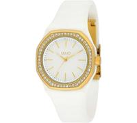 Liu Jo Yatch Lady TLJ2380 Reloj de mujer con caja de resina blanca y correa de silicona con cierre desplegable, Color blanco., Moderno
