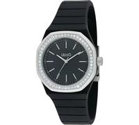 Liu Jo Yatch Lady TLJ2381 - Reloj de pulsera para mujer con caja de resina negra y correa de silicona, Negro , Moderno