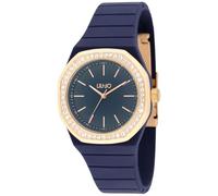 Liu Jo Yatch Lady TLJ2384 Reloj de mujer con caja de resina azul y correa de silicona, turquesa, Moderno