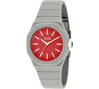 Liu Jo Yatch TLJ2218 - Reloj de silicona para hombre, color gris y rojo, Pulsera