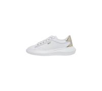 Liu Jo BA6069 Casper 01 White Zapatillas para mujer de piel blanca con cuña, Color blanco., 39 EU