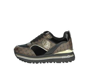 Liu Jo Zapatillas de Piel Maxi Wonder 73 Negro