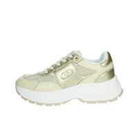 LIU.JO Zapatillas Deportivas Chunky con Plataforma, Metálico Dorado, Suela Blanca, Estilo Casual (Dorado, Sistema Tallas Calzado EU, Adulto, Números, Mediano, 38)